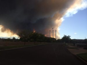 The Two Bulls Fire taken June 7, 2014